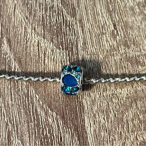 Chamilia Sterling Silver Blue Jeweled Bead
